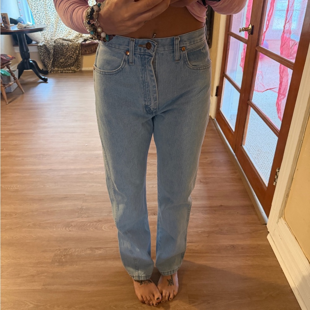 Wrangler Sky Blue Classic Denim Jeans - Picture 9 of 9